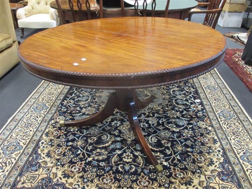 Lot 352 - A Regency and later mahogany breakfast table,...