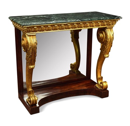 Lot 423 - A Regency marble and gilt console