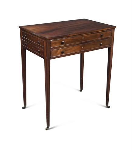 Lot 410 - A Regency mahogany writing table