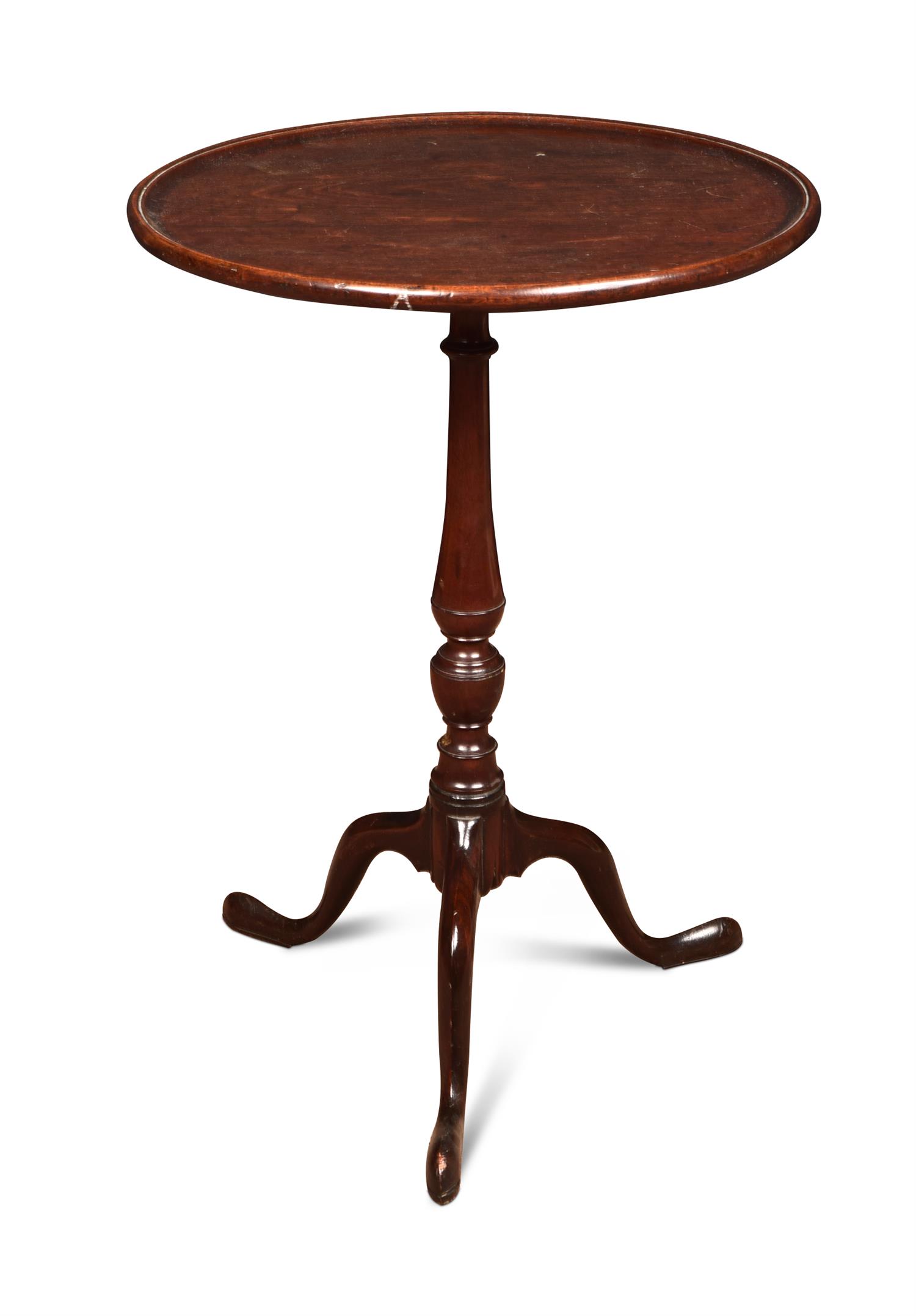 Lot 375 A III mahogany wine table,