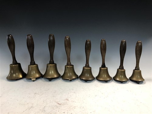 Lot 326 - A graduated set of eight handbells