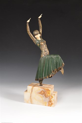 Lot 64 - Demetre Chiparus (1886-1947), 'The Vested Dancer', circa 1925
