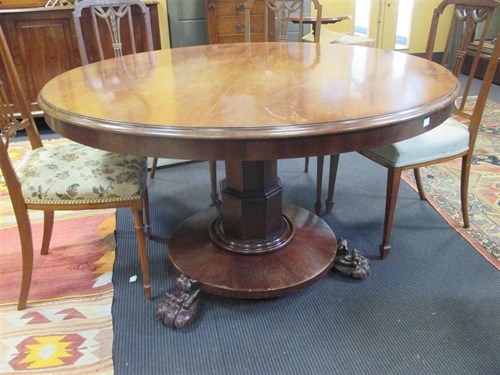 Lot 329 - A 19th century mahogany George III circular...
