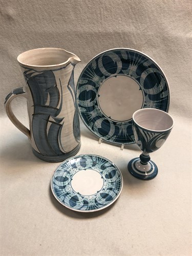 Lot 47 - Alan Caiger-Smith (British, born 1930), a collection of assorted tablewares