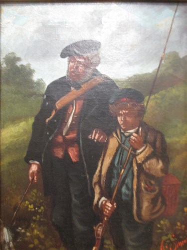 Lot 256 - A Simoni, 19th Century, Ghillie father and son,...