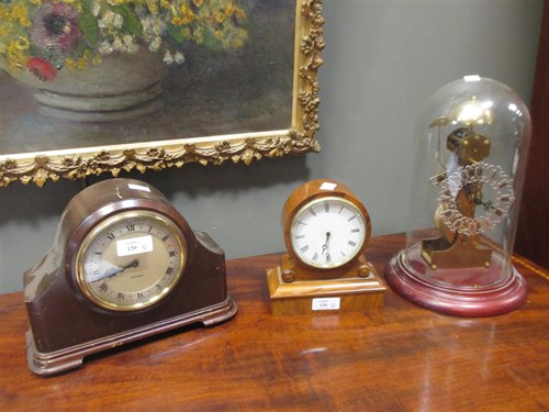 Lot 130 - A gilt wood case sunburst wall timepiece by...
