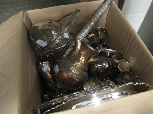Lot 225 - A large quantity of silver plated items...
