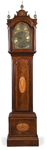 Lot 335 - A George III mahogany longcase clock