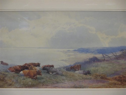 Lot 302 - Tom Rowden (British 1842 - 1926) Coastal...