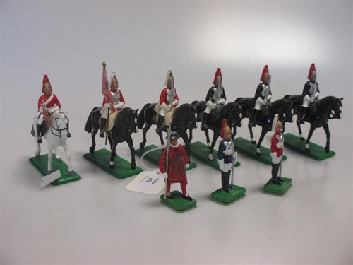 Lot 170 - Britains toy figures, to include six cavalry...
