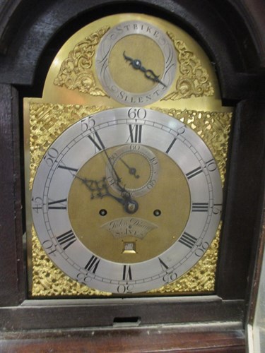 Lot 391 - John Dison, St Ives, a George III brass dial...