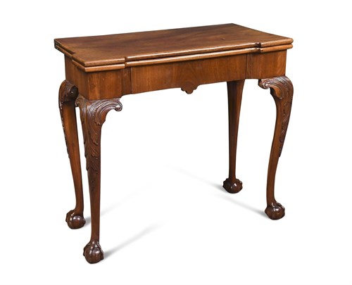 Lot 359 - A George II mahogany card table