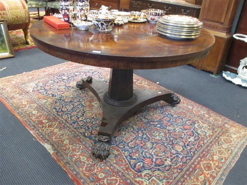 Lot 348 - A William IV mahogany breakfast table with...