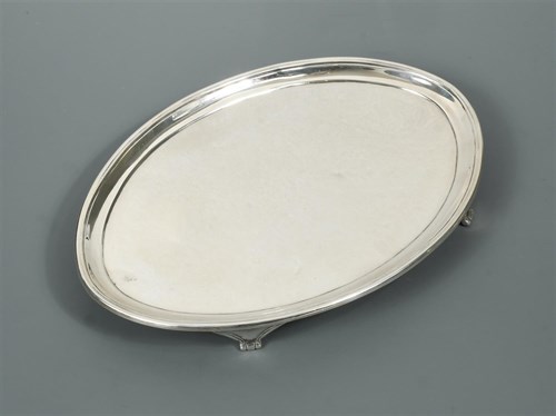 Lot 96 - An Edward VII silver teapot stand
