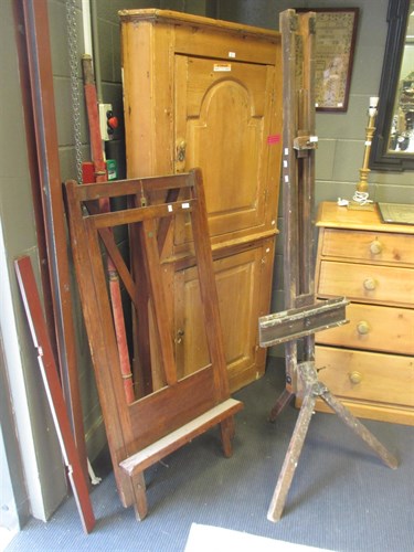 Lot 431 - An Edwardian easel by Robinson & Co; another...