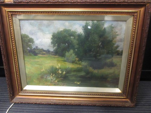 Lot 320 - English School (19th century) River Landscape,...