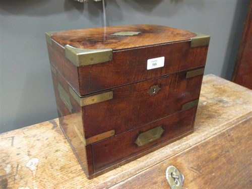 Lot 388 - A Regency mahogany and brass bound Apothecary...