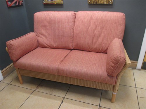 Lot 439 - A Lloyd Loom style wicker conservatory suite;...