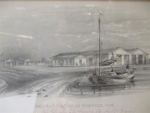 Lot 175 - Norwich Station, lithograph, c.1844 by R B Coe