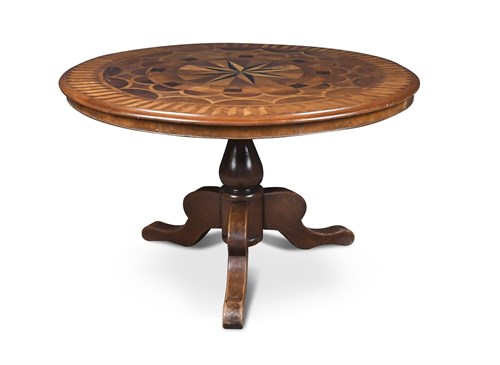 Lot 419 - A 19th century Italian parquetry inlaid...