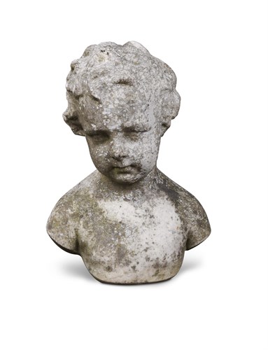 Lot 450 - An 18th century Italian marble bust of a child subject