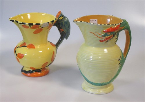 Lot 15 - Various early 20th century pottery yellow...