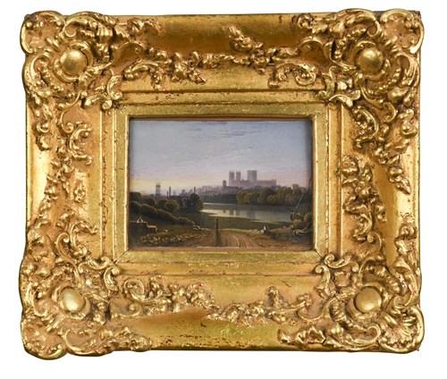 Lot 29 - A pair of Worcester porcelain rectangular plaques, circa 1830