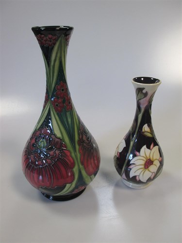 Lot 24 - A modern boxed Moorcroft 'Eve' pattern vase,...