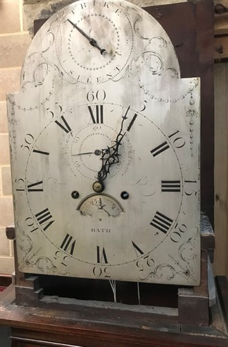 Lot 336 - A George III mahogany longcase clock
