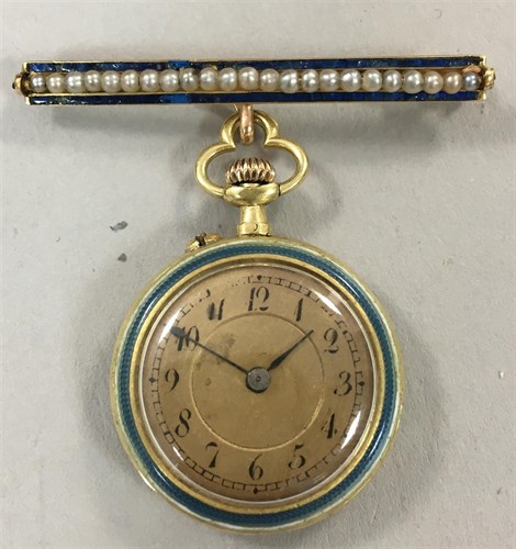 Lot 149 - Le Coultre & Cie -  a lady's fob watch