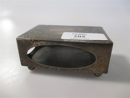 Lot 205 - A Victorian silver table matchbox cover by...