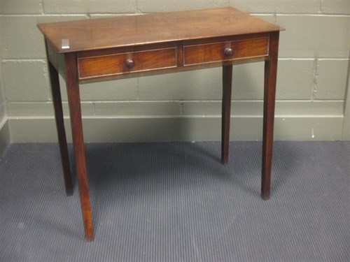 Lot 409 - A George IV mahogany side table with two...