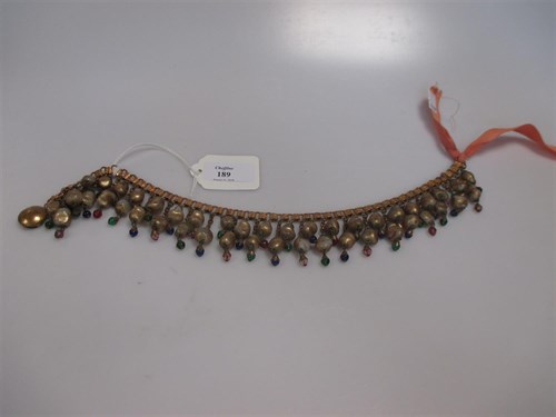 Lot 189 - A string of gilded baroque beads