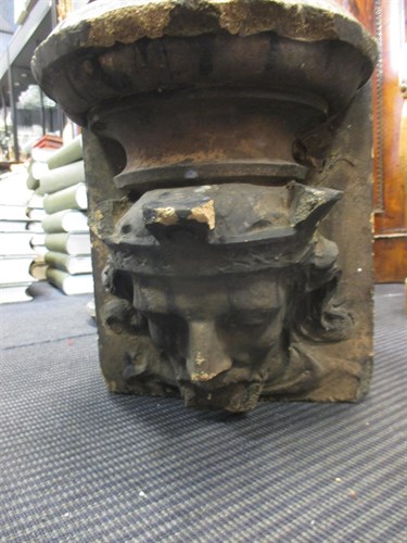 Lot 324 - A pair of Blashfields type yellow terracotta...
