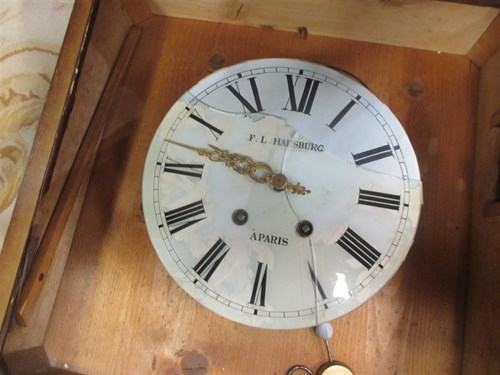 Lot 423 - A 19th century French wall clock by F L...