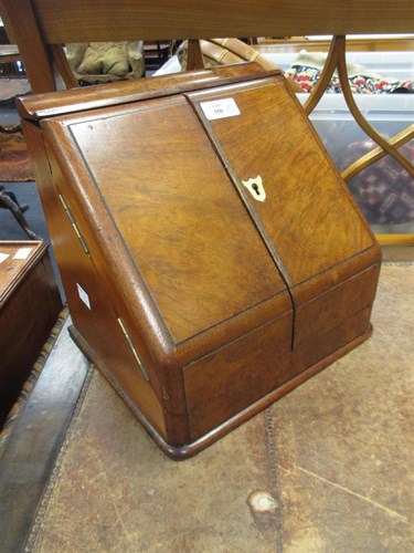 Lot 350 - A 19th century desk top cabinet together with...