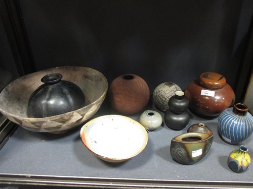 Lot 100 - Andrew Crouch (b. 1955), an ovoid jar and...