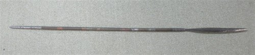 Lot 251 - A tribal shield and a spear, possibly Masai