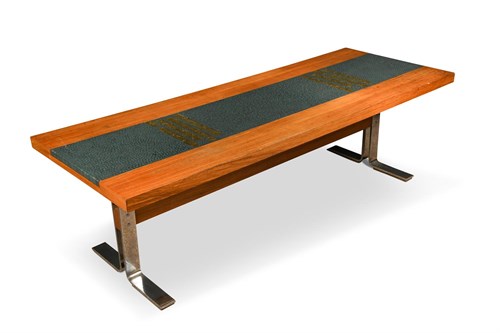 Lot 286 - A 1970's Danish teak coffee table