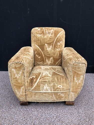 Lot 235 - An Art Deco child's club armchair, with...