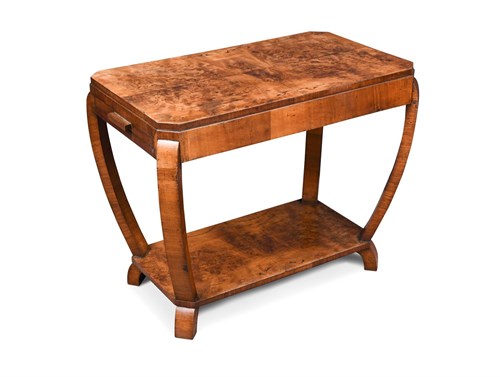 Lot 236 - An Art Deco walnut coffee table
