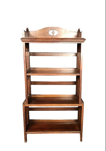 Lot 212 - An Arts & Crafts mahogany open bookshelf