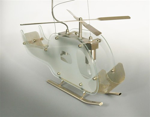 Lot 189 - A modern ceiling light in the form of a helicopter
