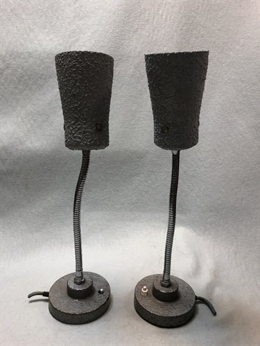 Lot 183 - A pair of 20th century industrial table lamps (2)