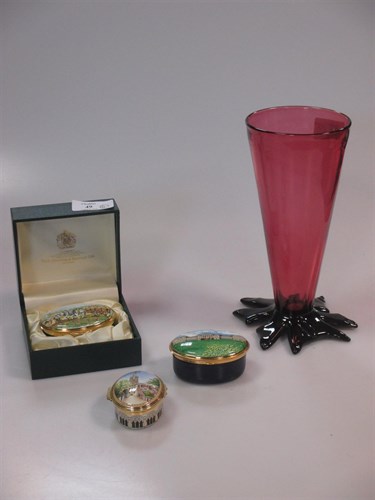 Lot 49 - Three Halcyon days boxes featuring Mulberry...
