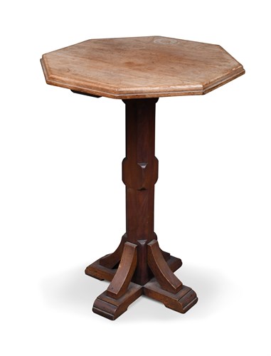 Lot 396 - A mahogany Gothic revival lamp table, the...