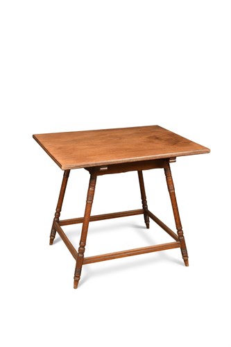 Lot 197 - Attributed to John Moyr-Smith (British, 1839-1912) for Collinson and Lock, a walnut occasional table, circa 1871
