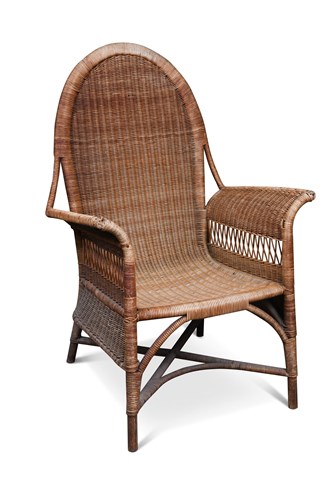Lot 226 - A Dryad wicker armchair