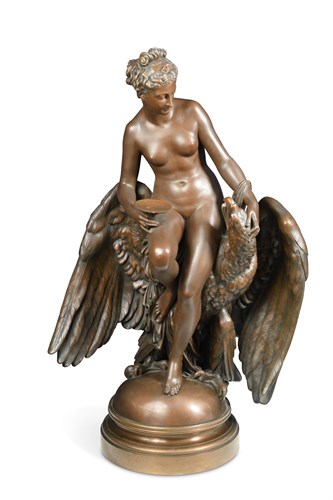 Lot 307 - After Louis Julien (Jules) Franceschi (French 1825-1893), Hebe and the Eagle