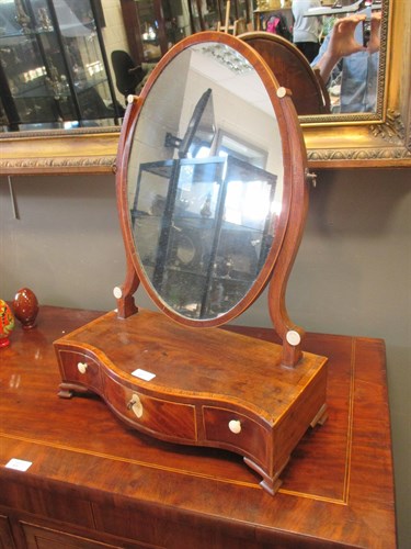 Lot 421 - A Sheraton period mahogany dressing table...